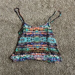 Multicolor Patterned Women's Top